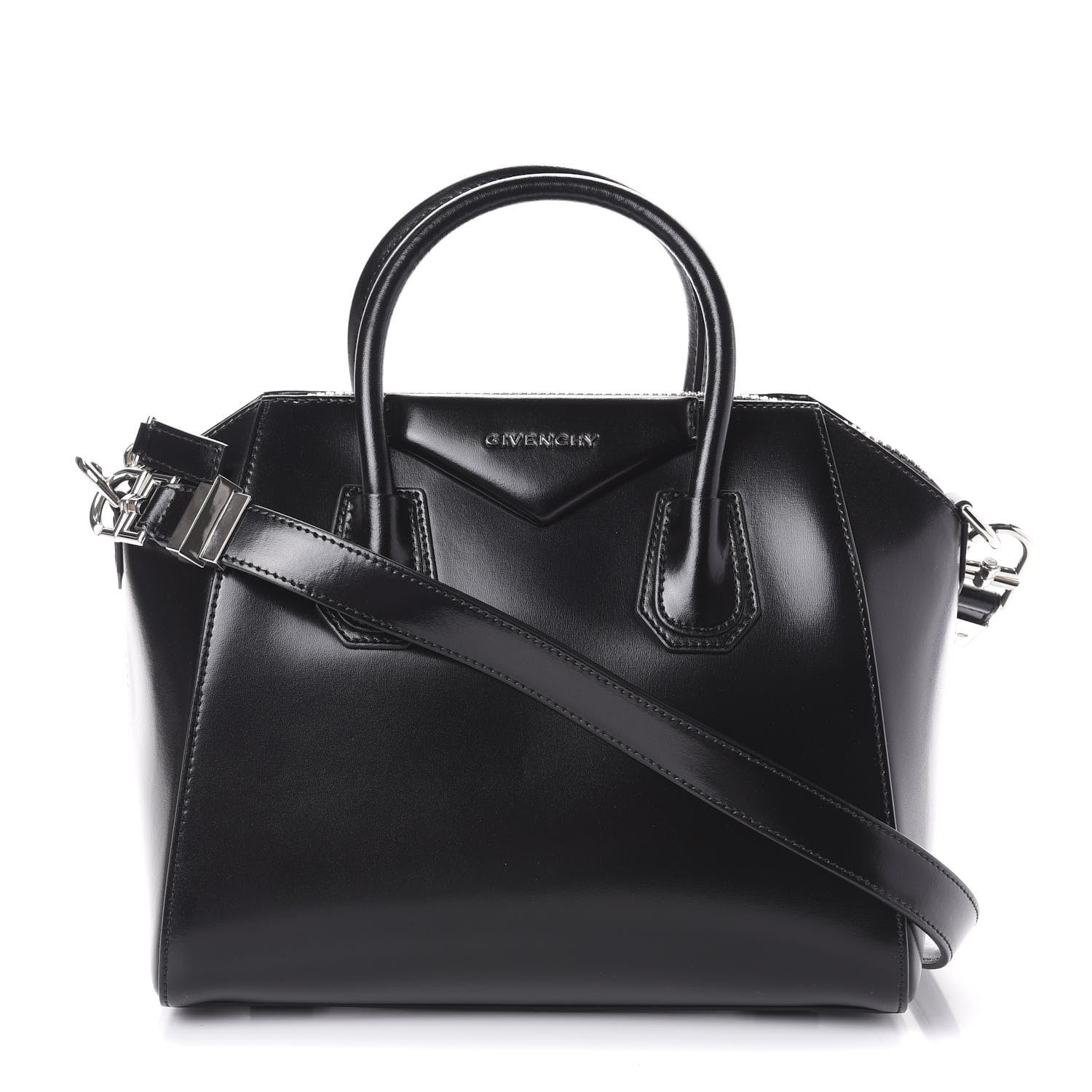 Givenchy Shiny Lord Calfskin Small Antigona Black 1 of 10