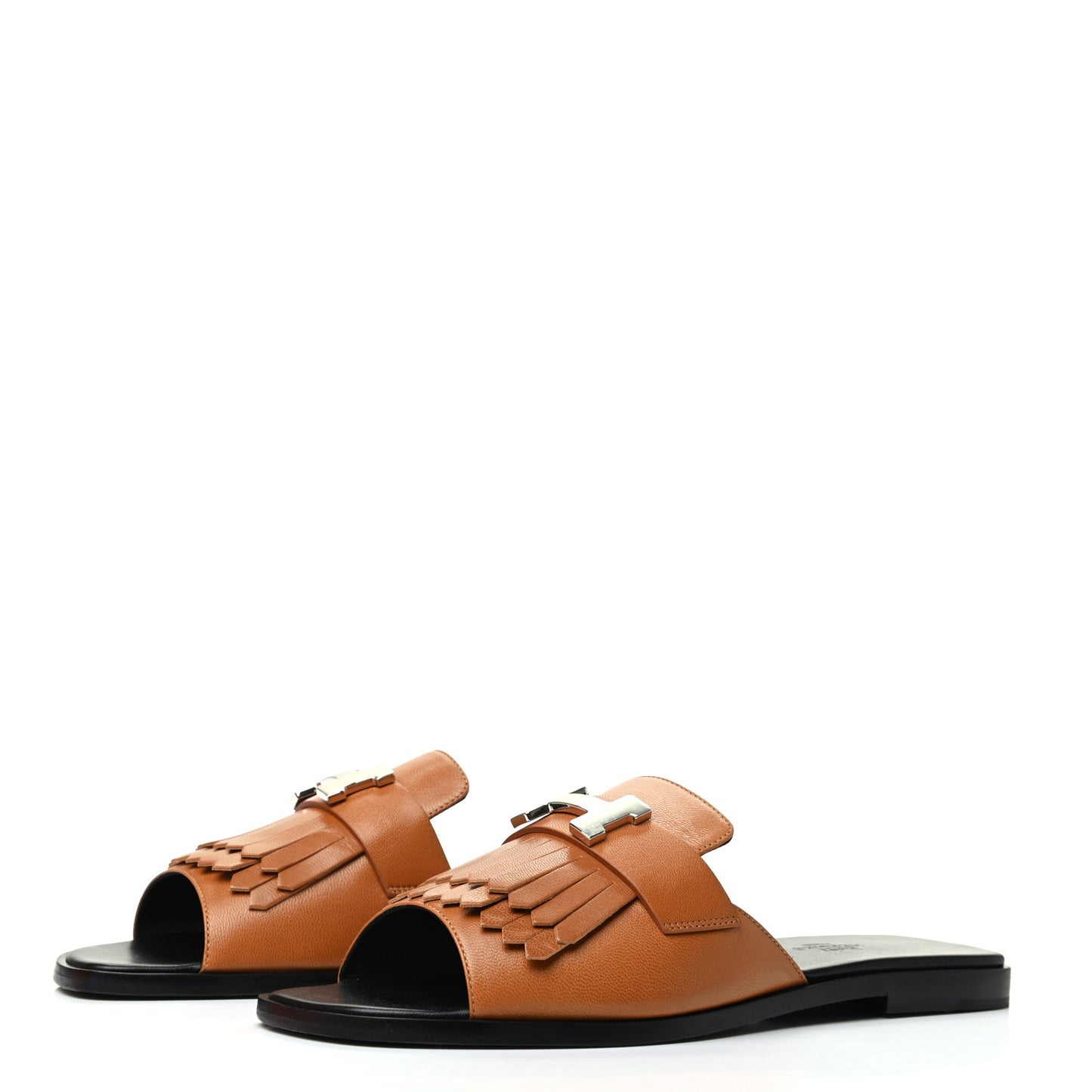 Calfskin Auteuil Sandals 38.5 Beige Dore