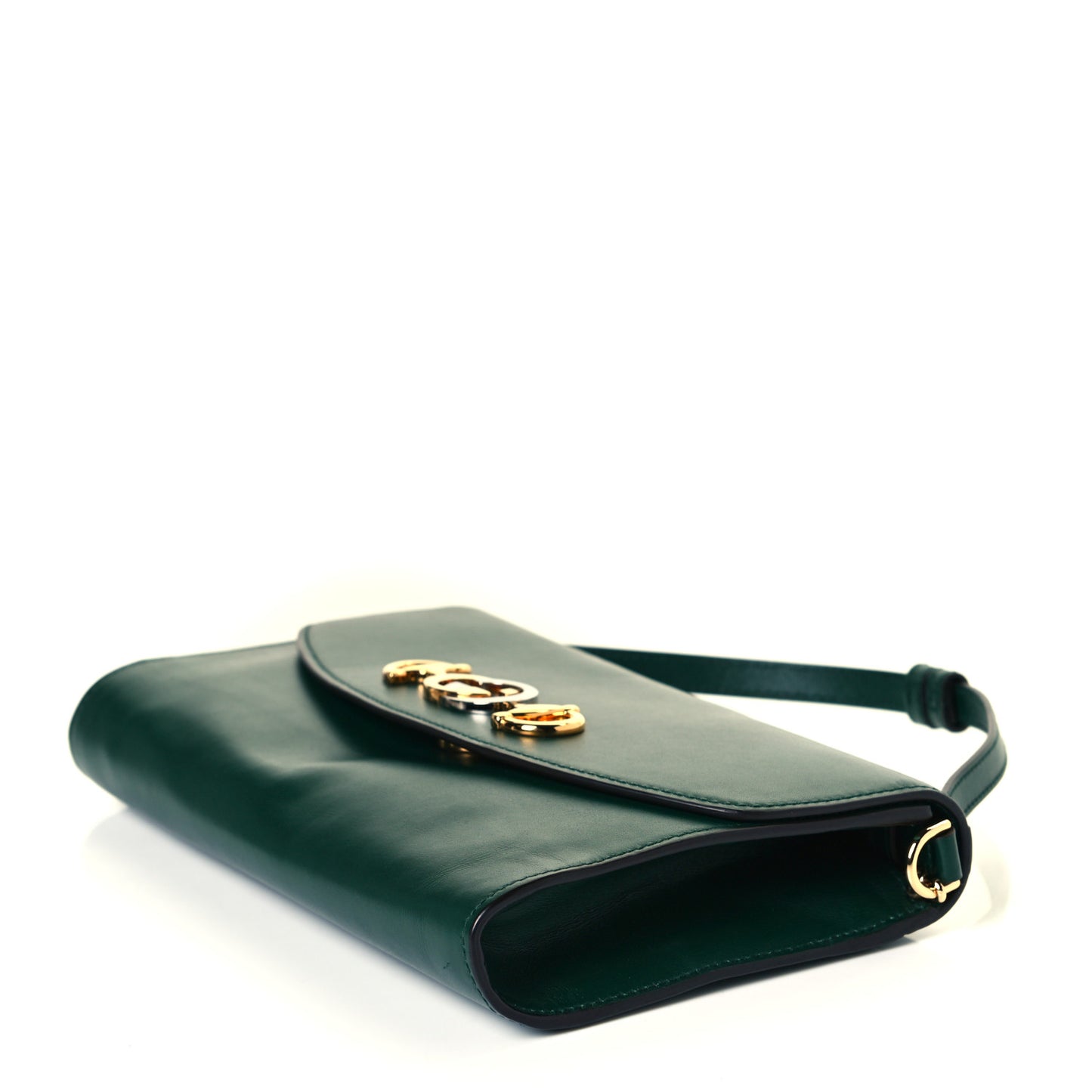 Smooth Calfskin Small Zumi Top Handle Shoulder Bag Vintage Green