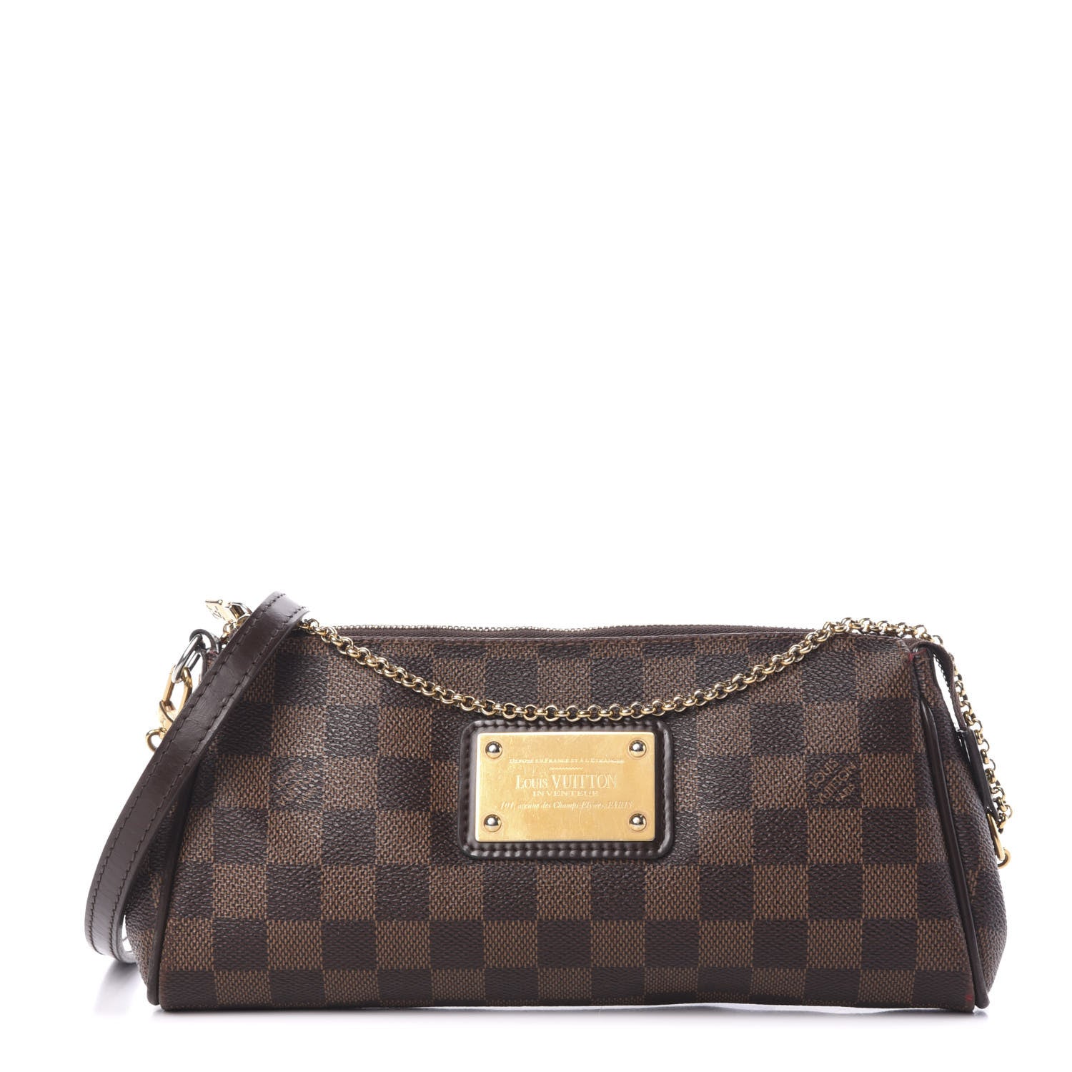 Louis Vuitton Damier Ebene Eva Clutch 1 of 14