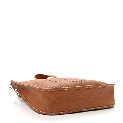 Hermes Taurillon Clemence Evelyne III PM Gold 4 of 12