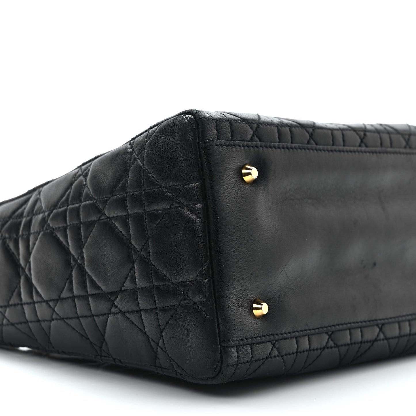 Lambskin Cannage Medium Lady Dior Black