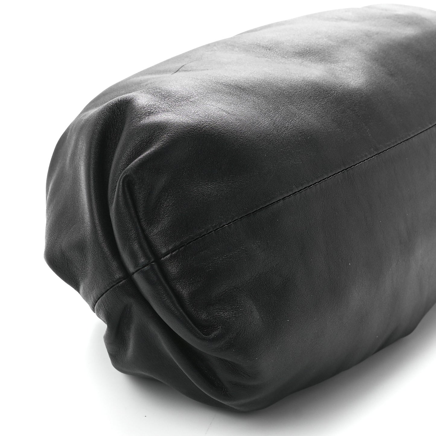 Smooth Butter Calf The Pouch Oversized Clutch Black