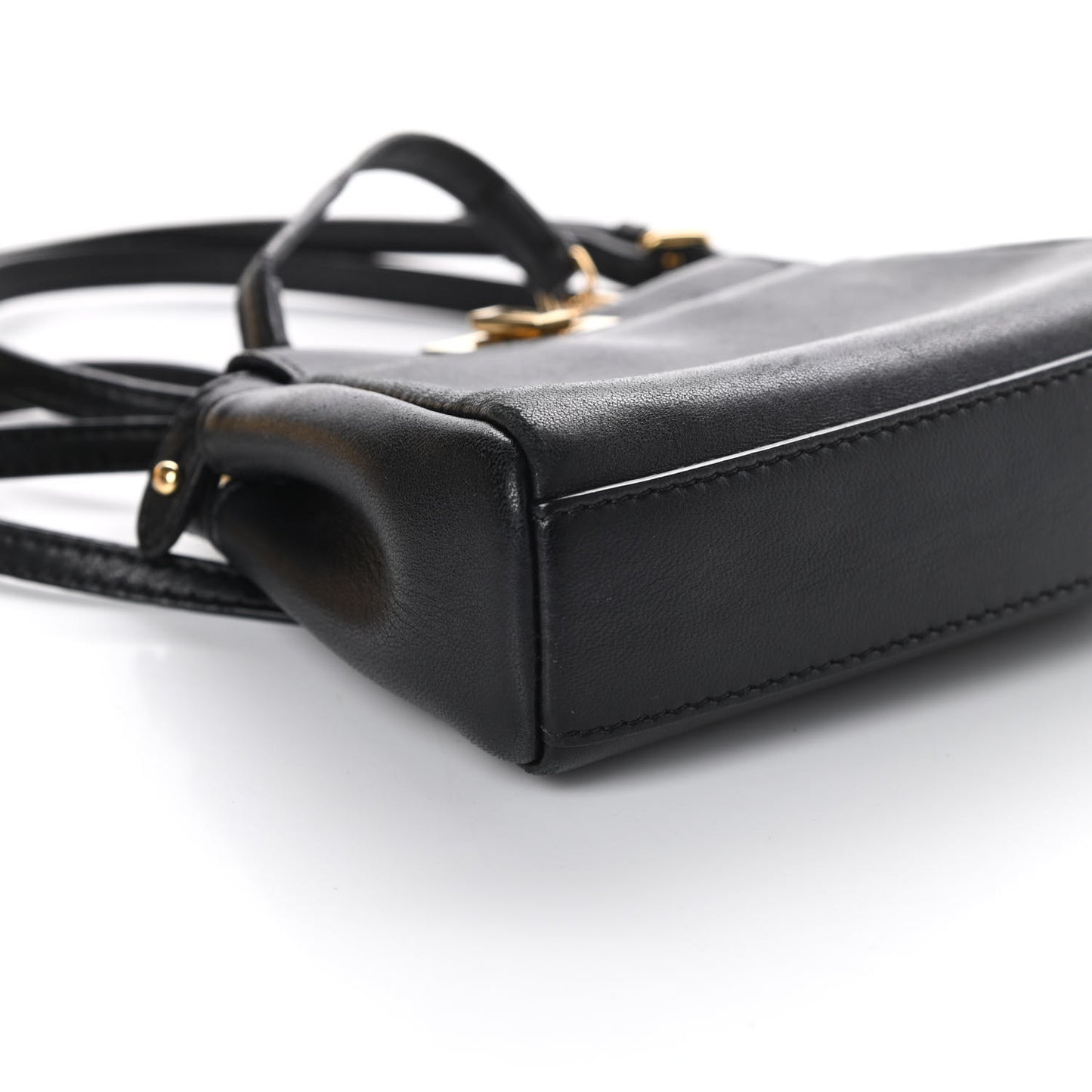Nappa Micro Peekaboo Iconic Satchel Black