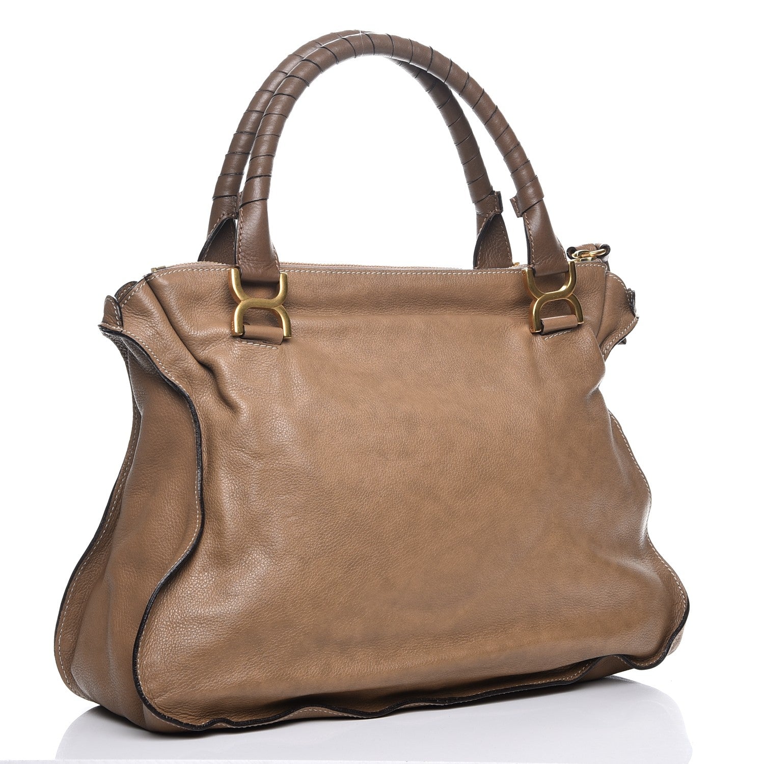 Chloe Calfskin Large Marcie Satchel Nut 3 of 12