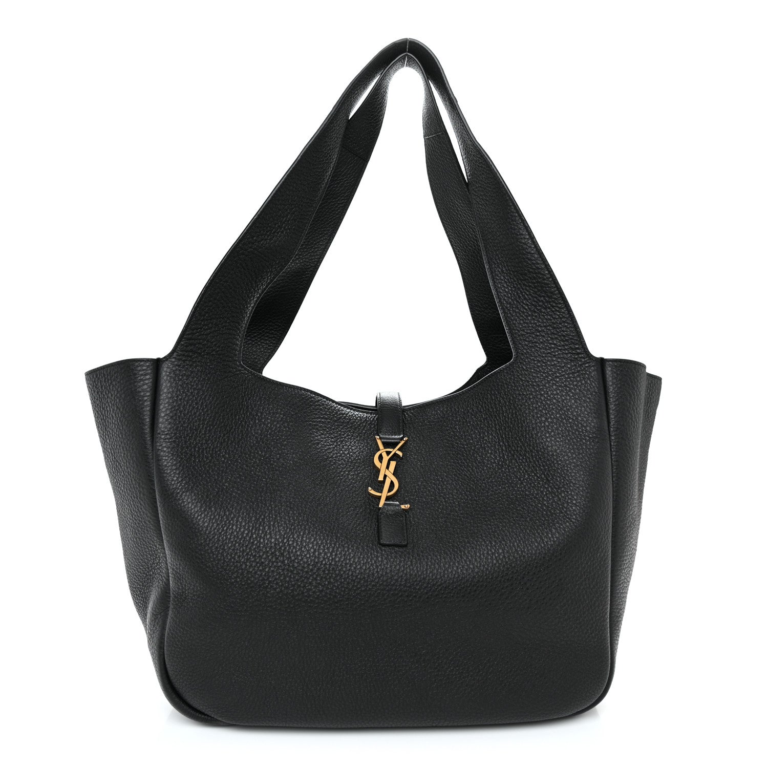 Saint Laurent Grained Deerskin Bea Tote Black 1 of 10