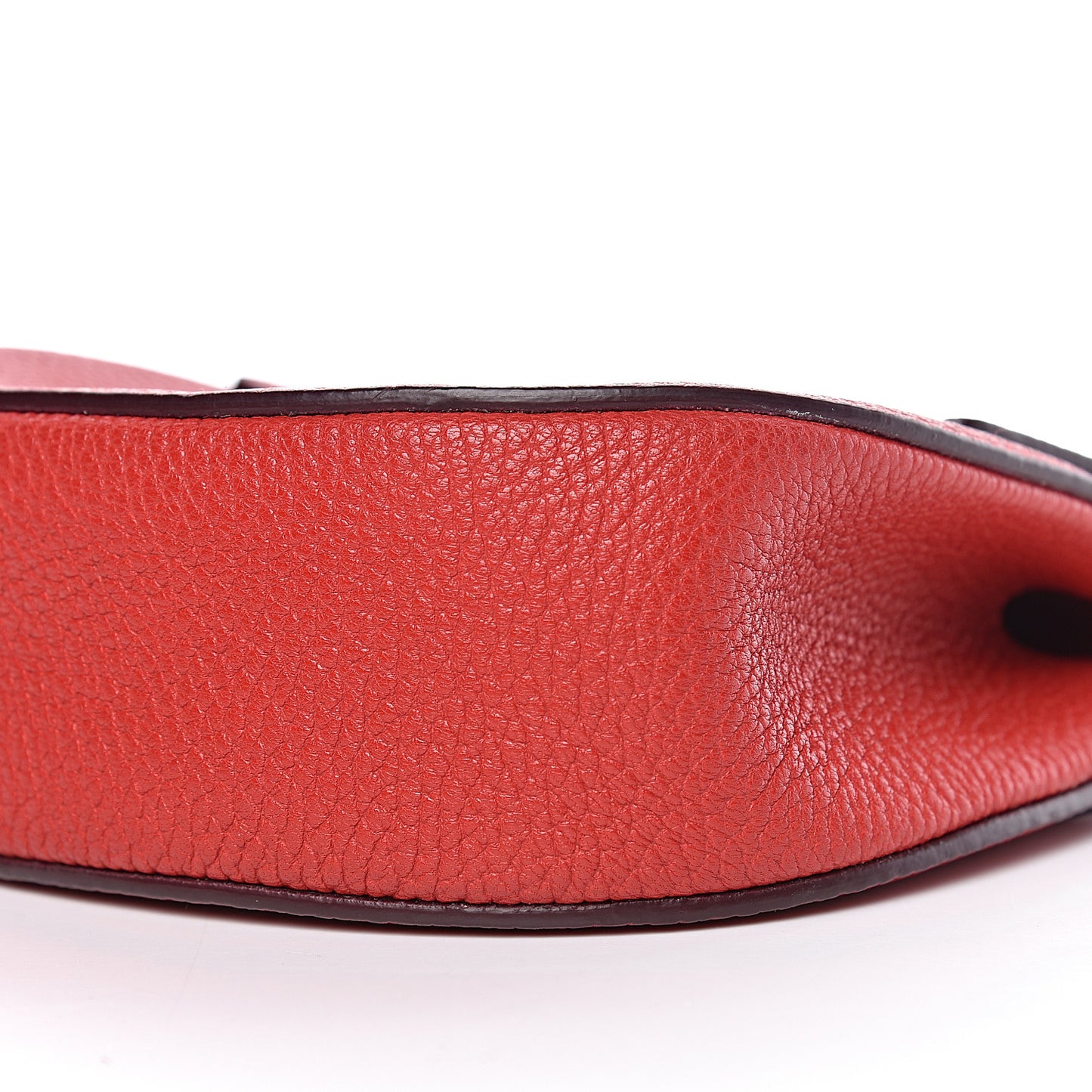 Grained Lambskin Mini Drew Shoulder Bag Plaid Red