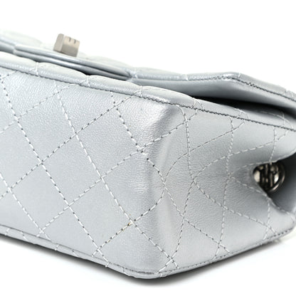 Chanel Metallic Grained Calfskin Quilted 2.55 Reissue Mini Flap Silver 10 of 11