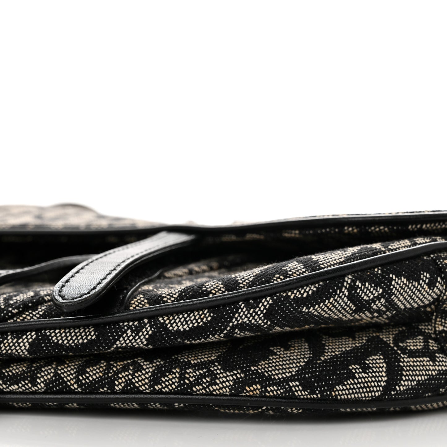 Monogram Saddle Bag Black