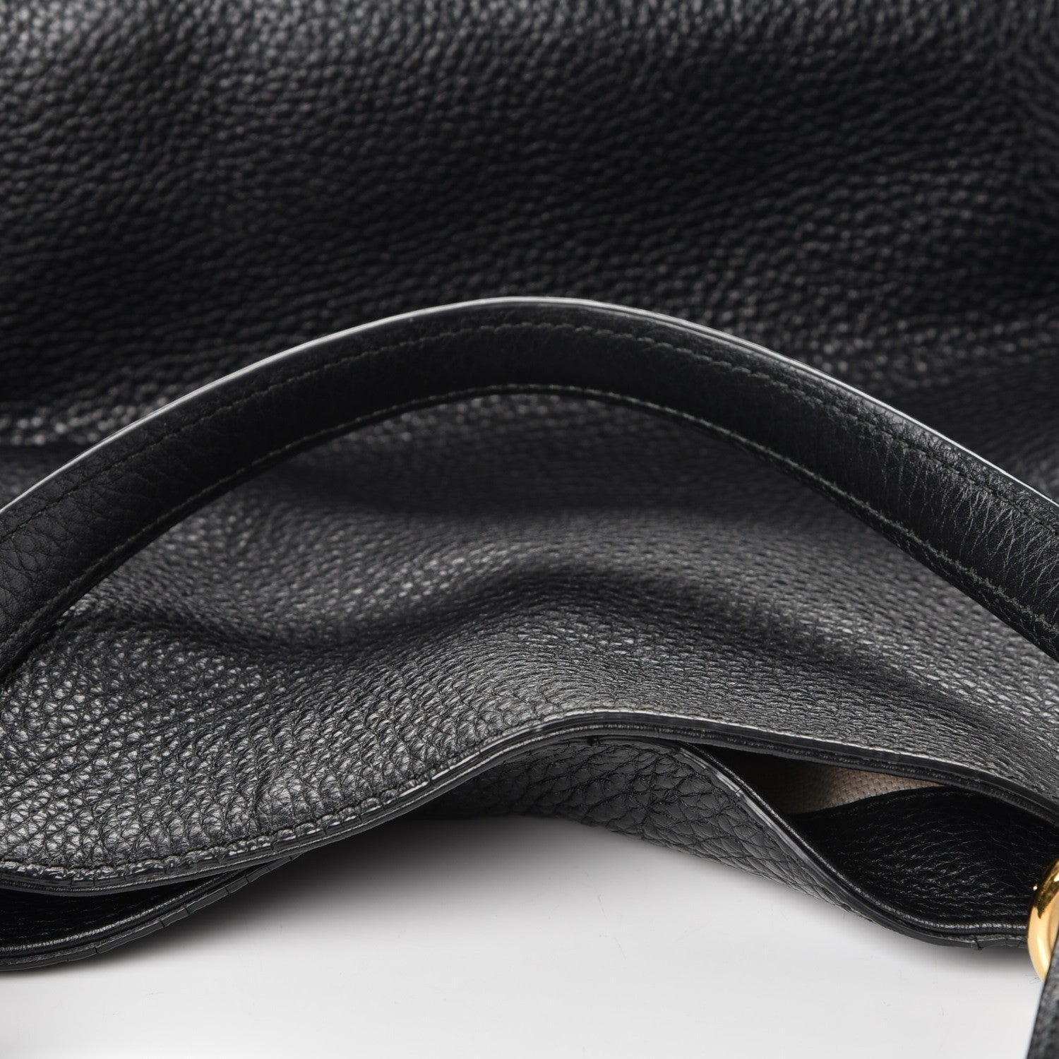 Gucci Pebbled Calfskin Medium Soho Shoulder Bag Black 11 of 11