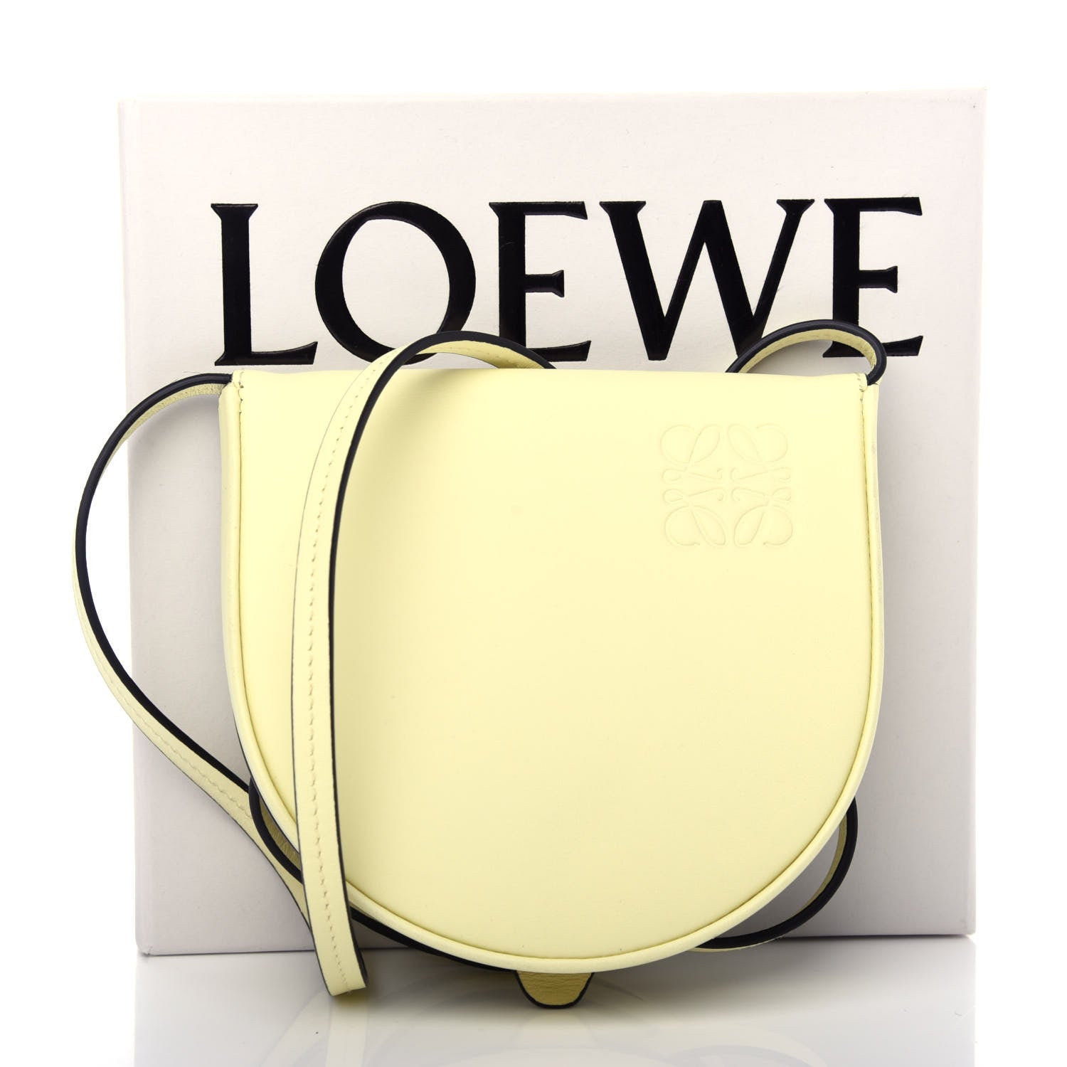 Loewe Soft Calfskin Small Heel Bag Pale Lime 11 of 11