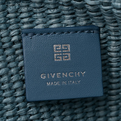 Givenchy Raffia Large G Shopping Tote Denim Blue 6 of 11
