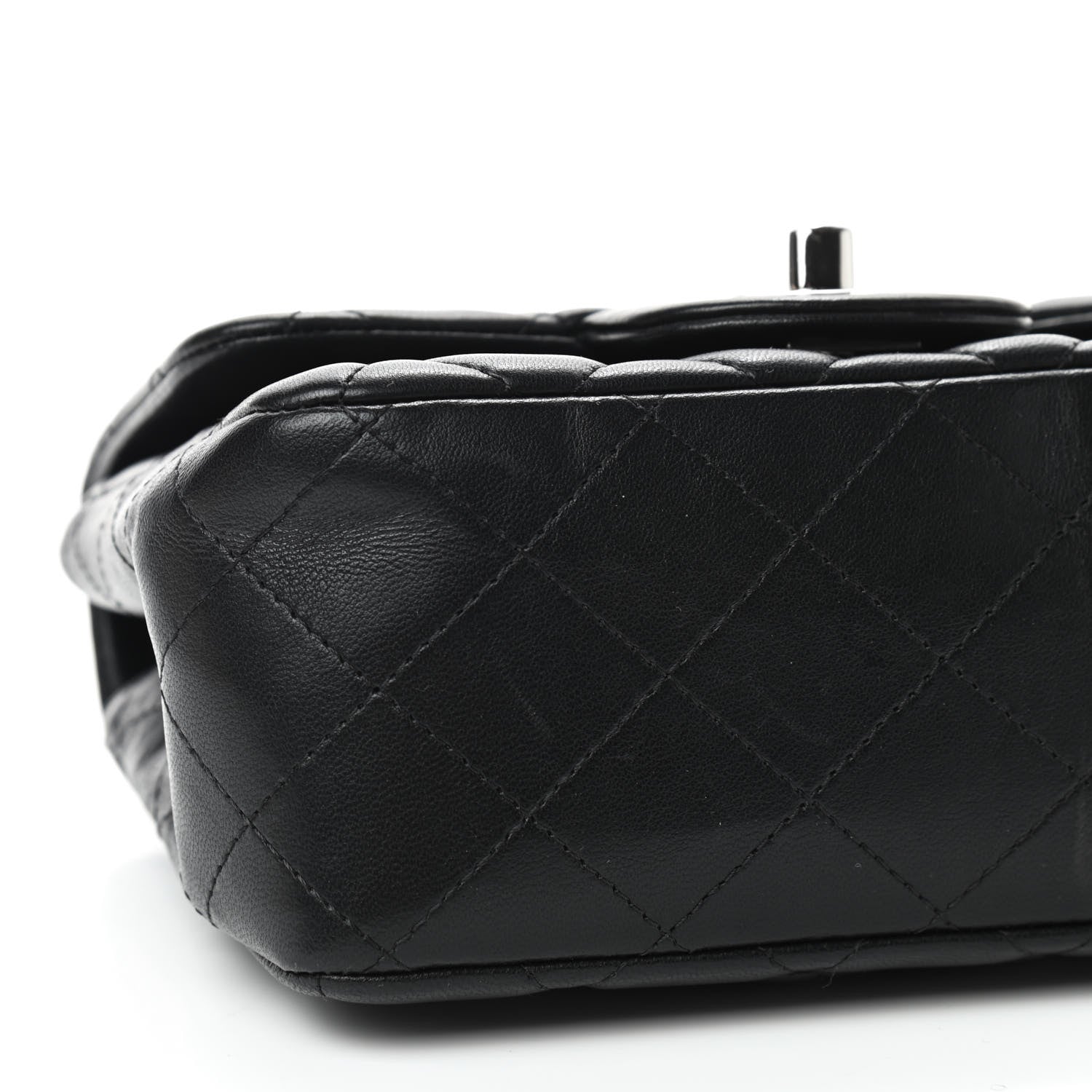 Chanel Lambskin Quilted Mini Square Flap Black 6 of 9
