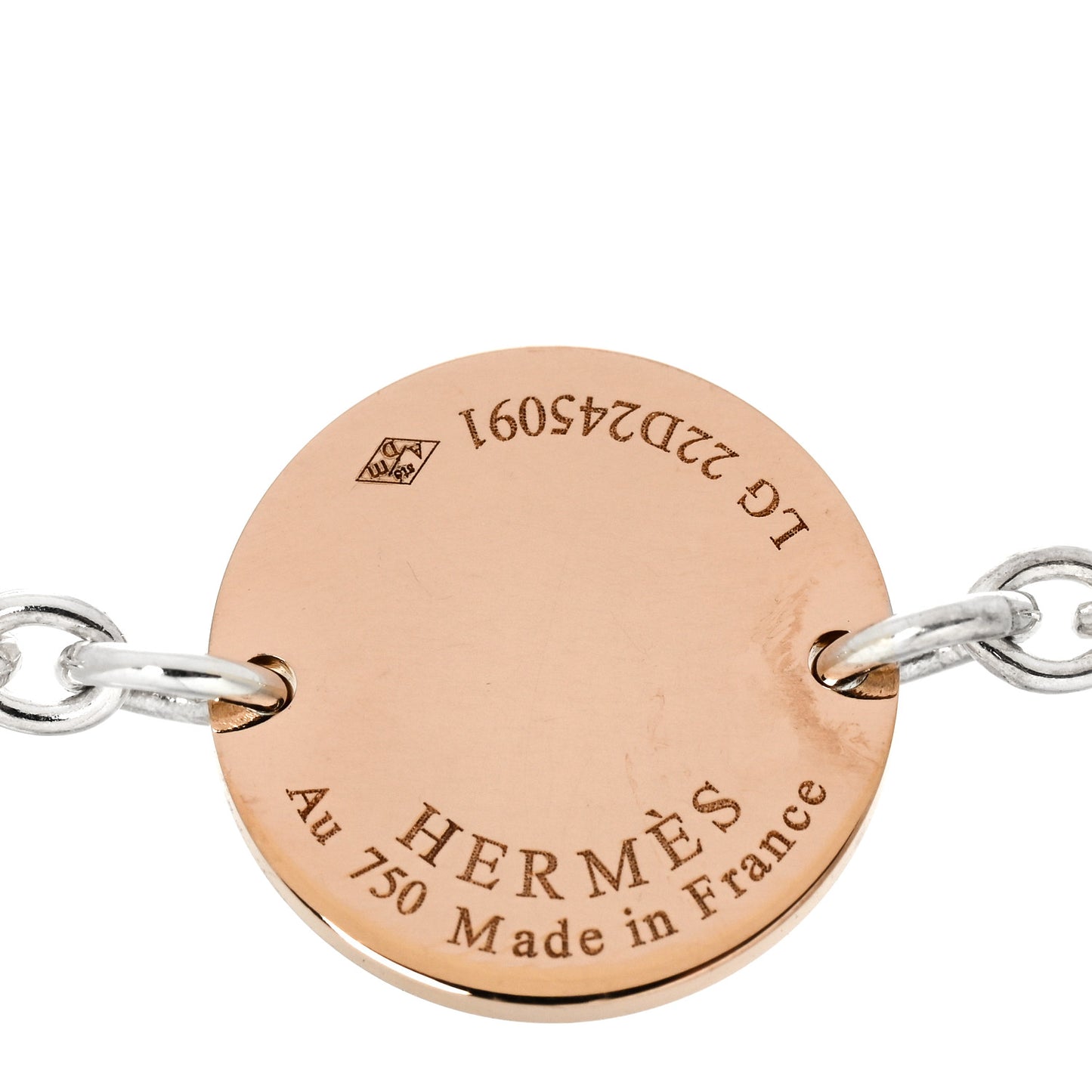 Sterling Silver 18K Rose Gold Confettis Bracelet LG