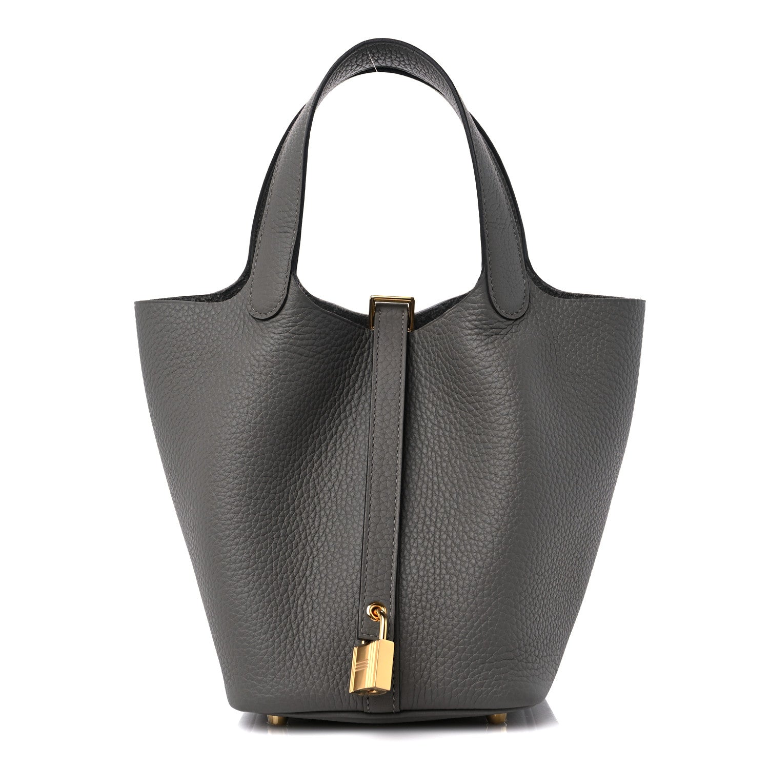 Hermes Taurillon Clemence Picotin Lock 18 PM Gris Meyer 1 of 10