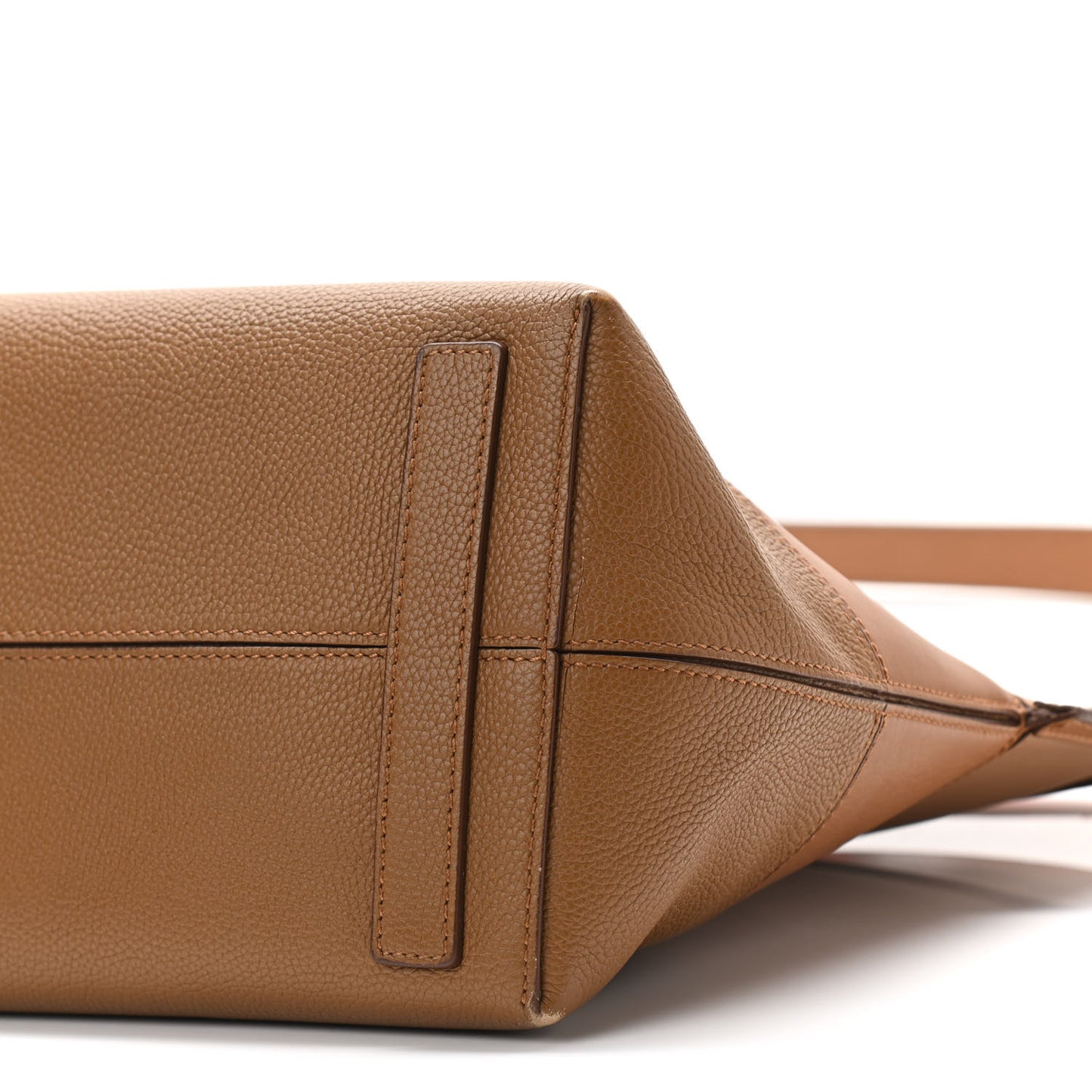 Calfskin Medium Society Top Handle Tote Tan