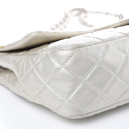Chanel Metallic Lambskin Quilted Jumbo Single Flap Silver 8 of 16