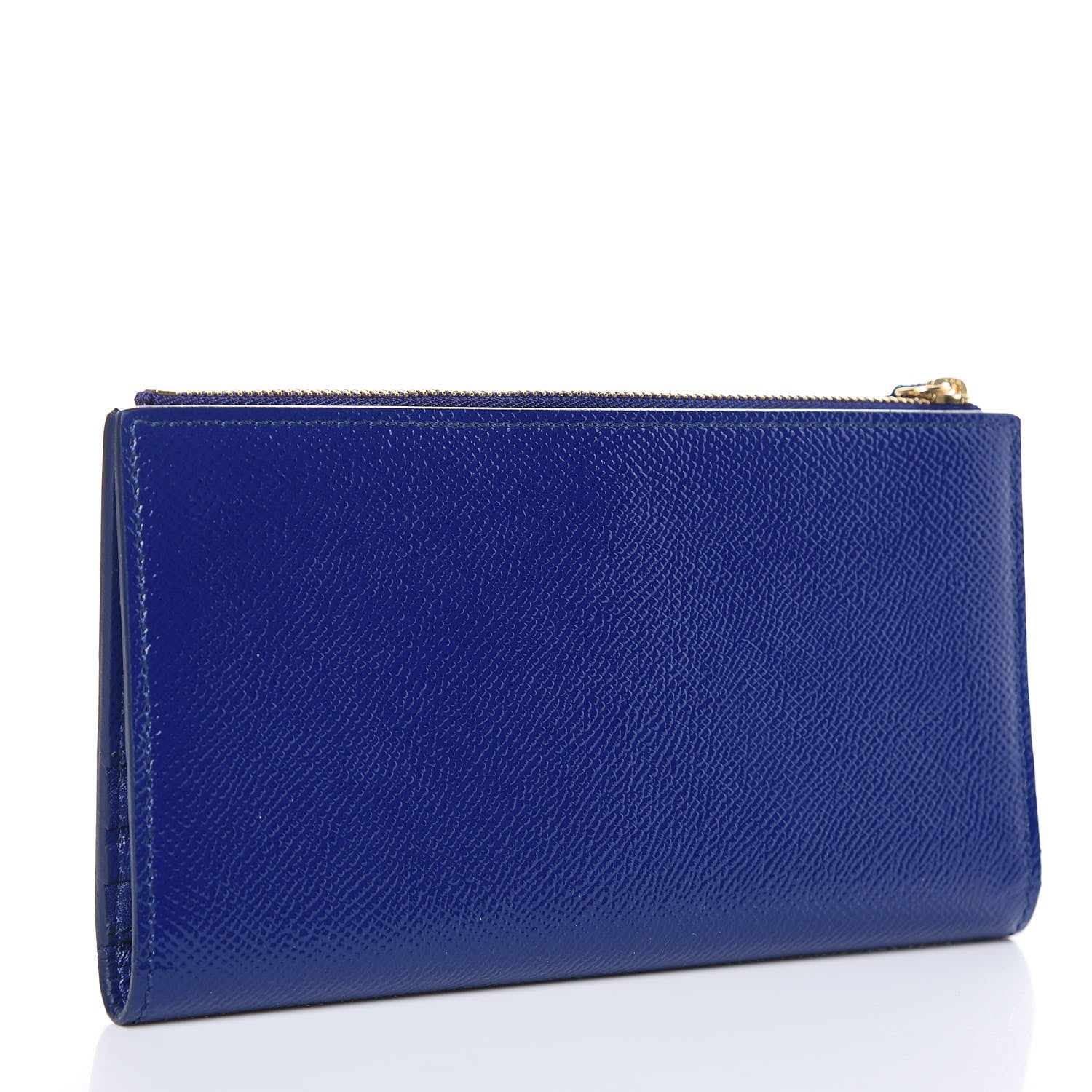 Burberry Patent Constantine Continental Wallet Blue 3 of 8