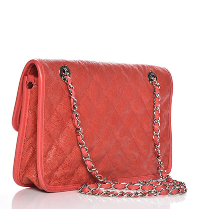 Chanel Caviar Quilted Medium French Riviera Flap Red 3 of 8