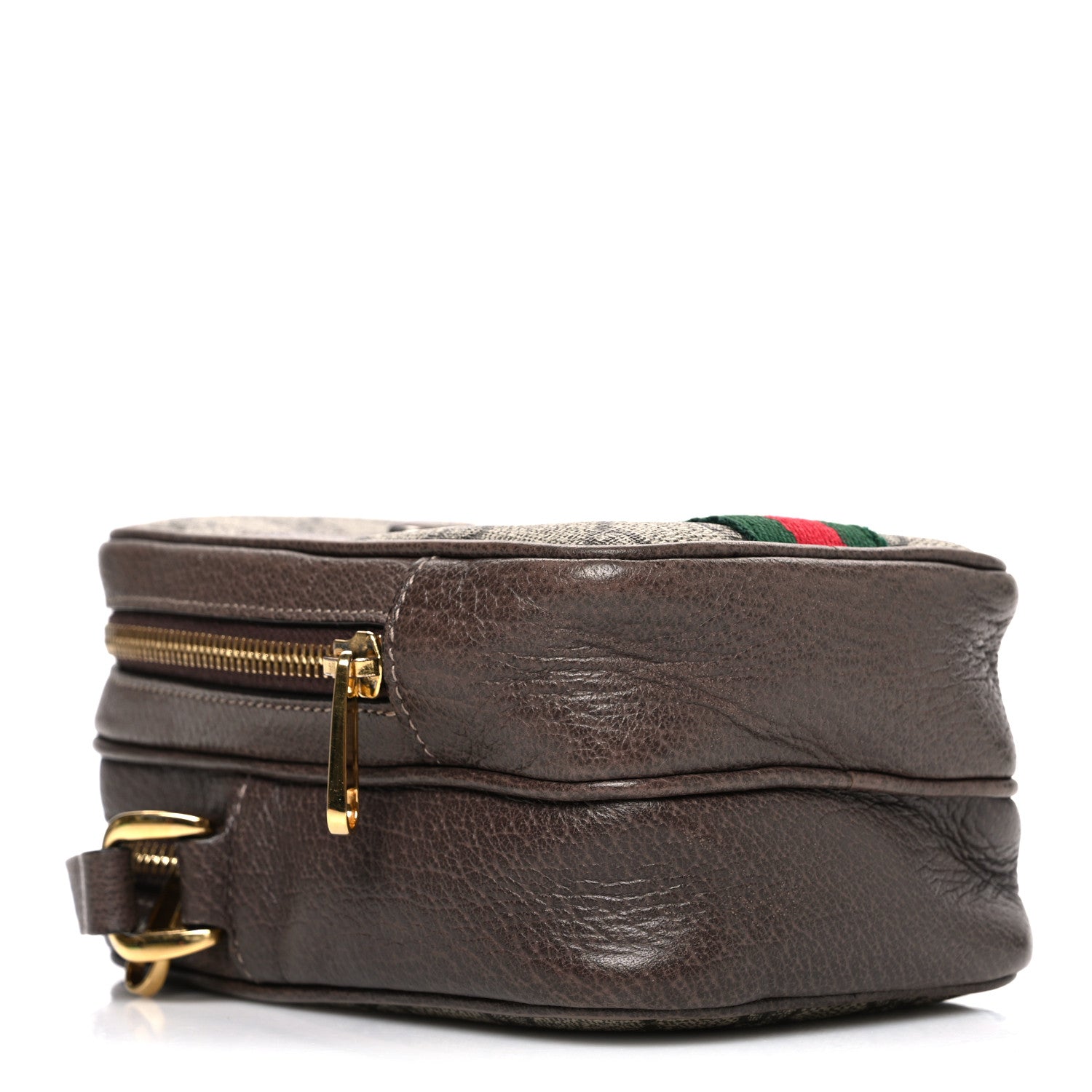 Gucci GG Supreme Monogram Web Mini Ophidia Double Zip Crossbody Bag Beige New Acero 4 of 10