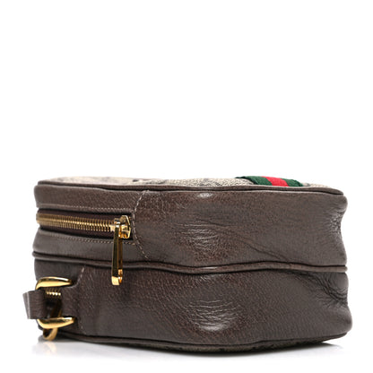 Gucci GG Supreme Monogram Web Mini Ophidia Double Zip Crossbody Bag Beige New Acero 4 of 10