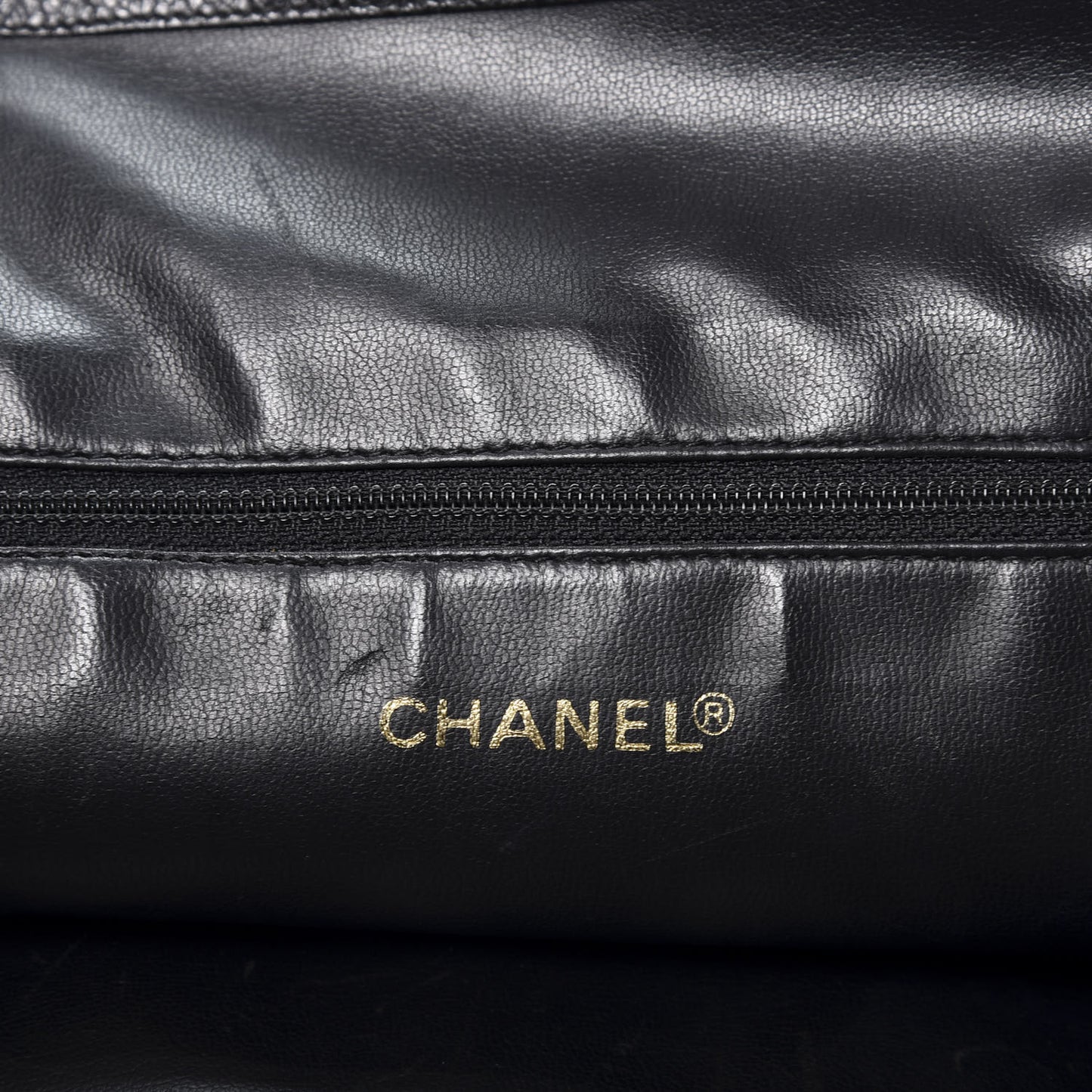 Caviar Flap Shoulder Bag Black