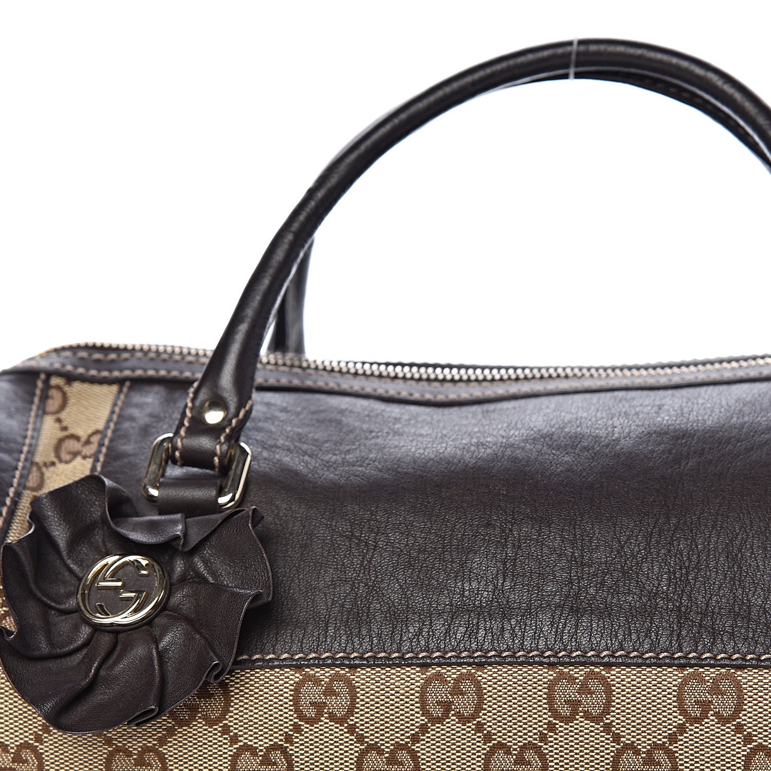 Gucci Monogram Trophy Satchel Ebony 10 of 10