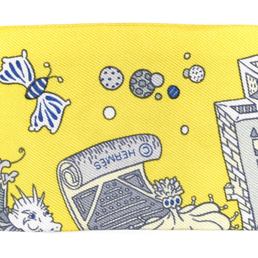 Silk La Folle Parade Twilly Jaune Vif Bleu Gris