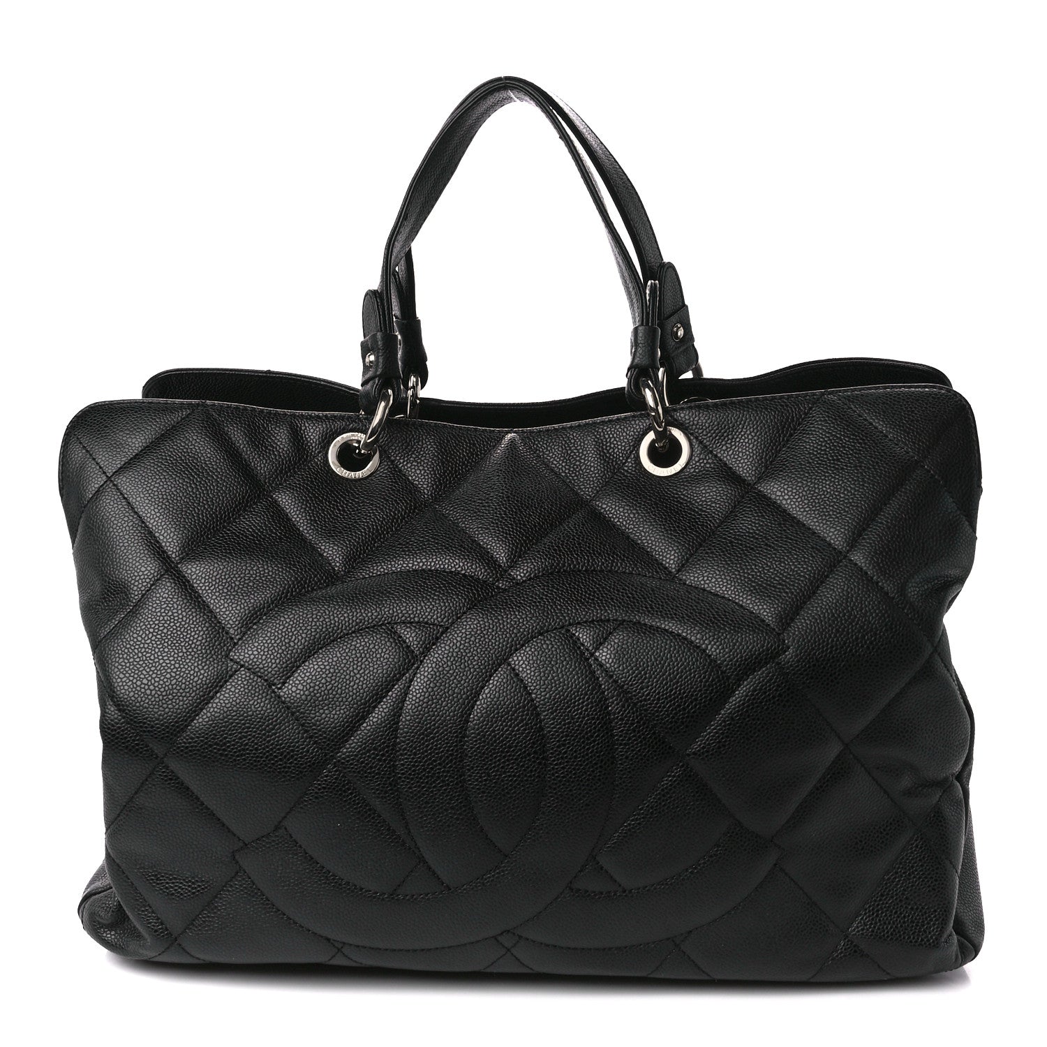 Chanel Soft Caviar Quilted CC Timeless Tote Black 1 of 13