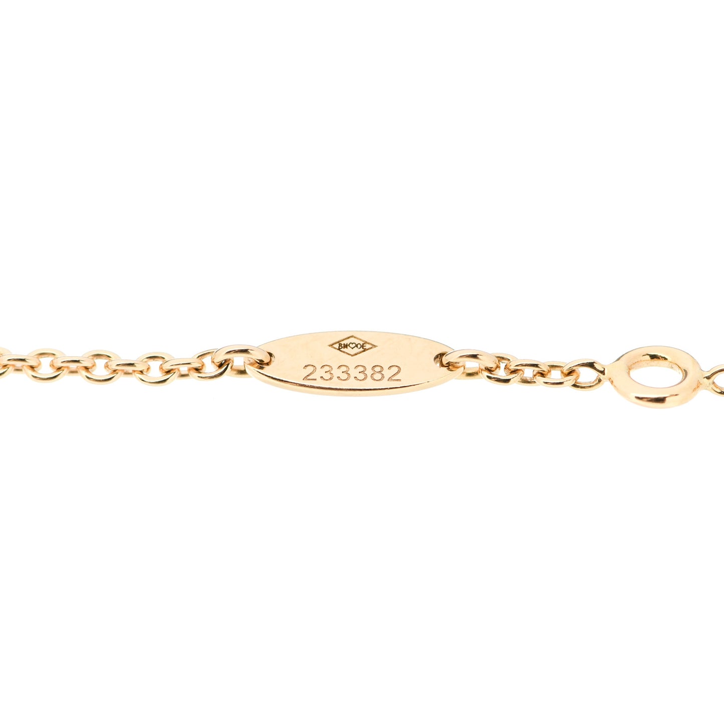 18K Yellow Gold Diamond Mother of Pearl Rose Des Vents Bracelet