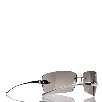 Cartier Panthere De Square Sunglasses Black Silver 4 of 8