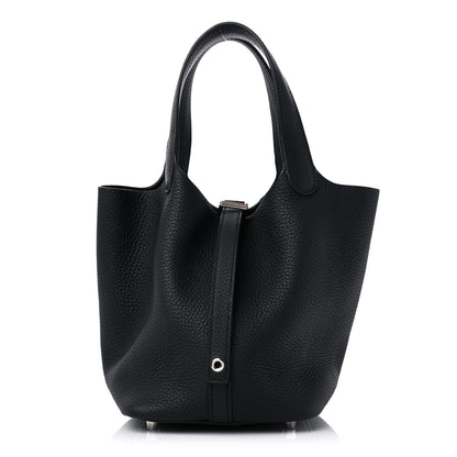 Hermes Taurillon Clemence Picotin Lock 18 PM Black 1 of 10