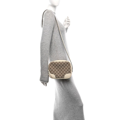 Gucci Monogram Dollar Calfskin Mini Bree Messenger Bag Beige Ebony Avoire 2 of 12