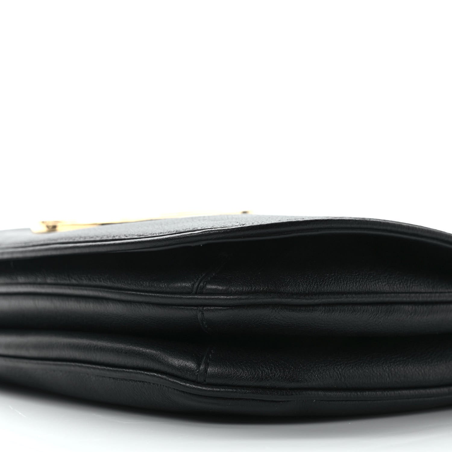 Gucci Roxy Calfskin Web Medium Blondie Shoulder Flap Bag Black 8 of 8