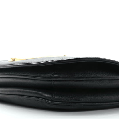 Gucci Roxy Calfskin Web Medium Blondie Shoulder Flap Bag Black 8 of 8