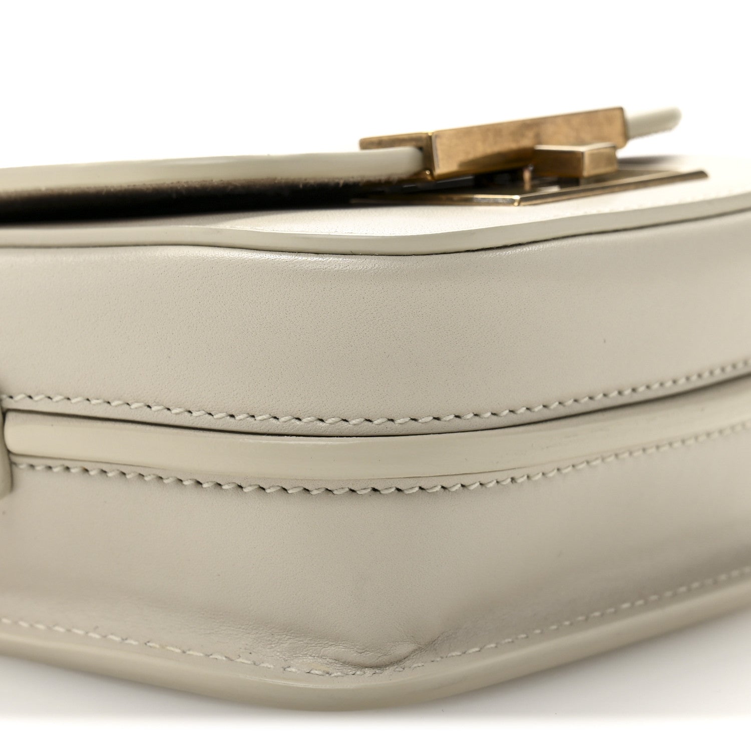 Saint Laurent Smooth Calfskin Mini Betty Satchel Ivory 9 of 13