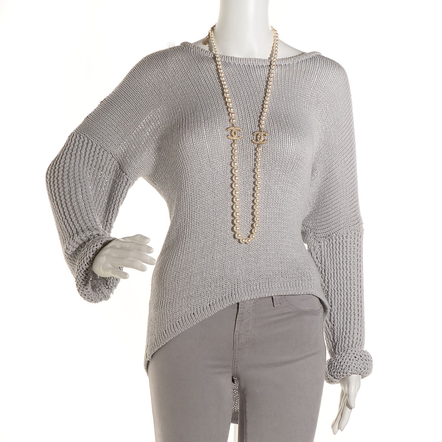 Chanel Graduated Pearl CC Long Necklace Gold 2 of 6