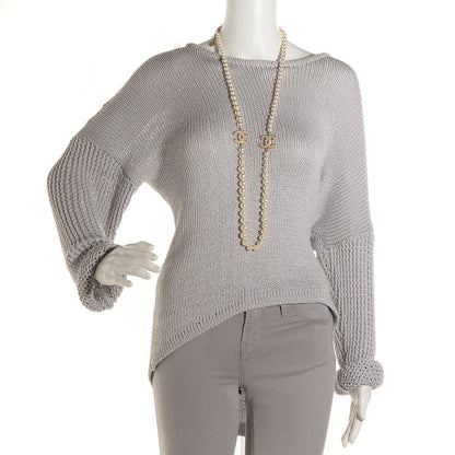 Chanel Graduated Pearl CC Long Necklace Gold 2 of 6