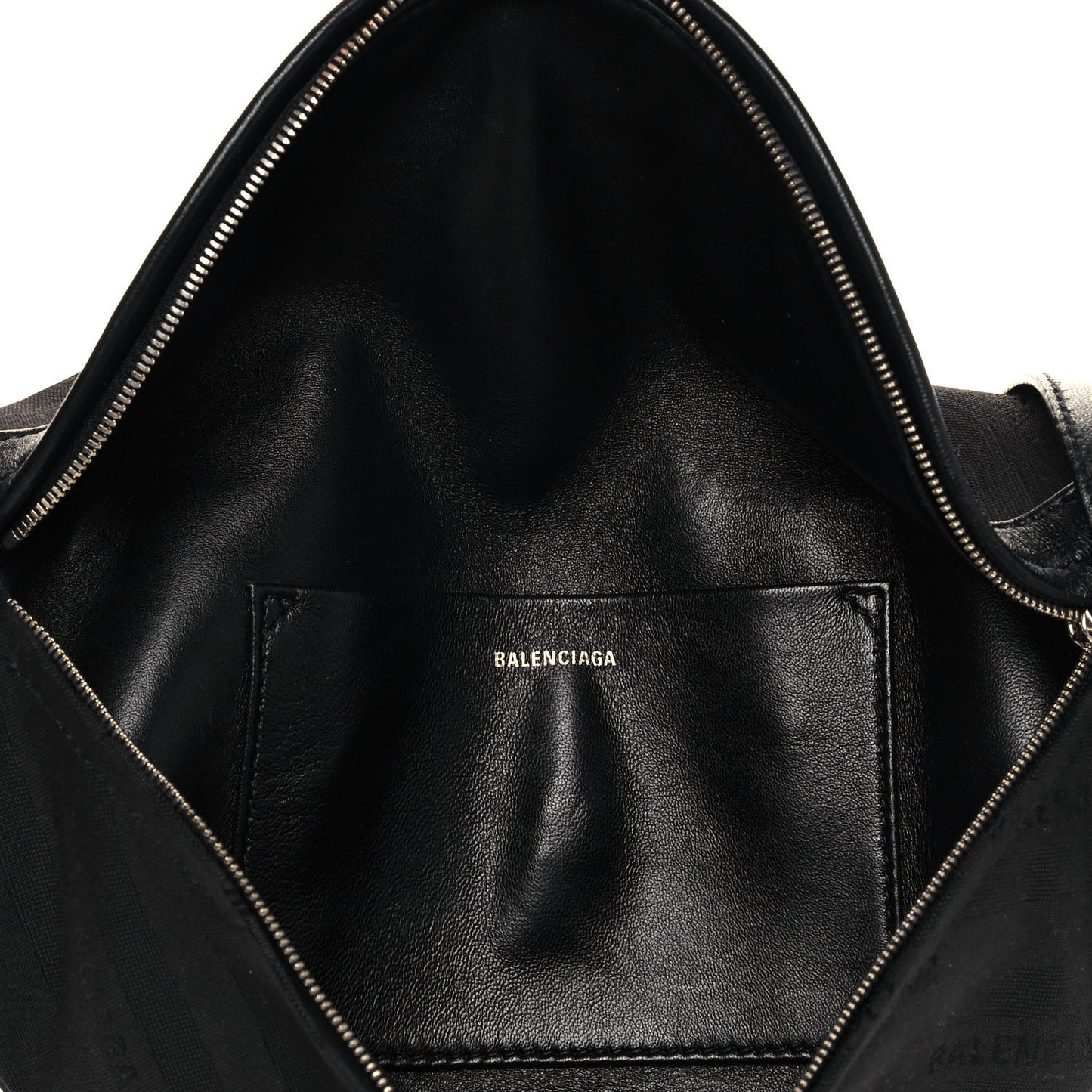 Canvas Jacquard Diagonal Allover Logo XS Souvenir Belt Bag Black