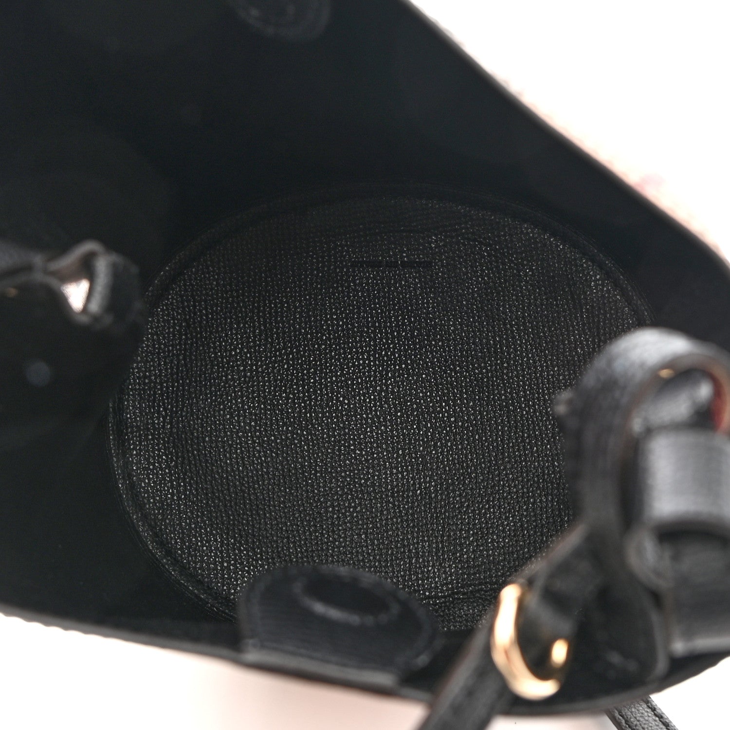 Burberry Haymarket Check Colours Small Lorne Bucket Crossbody Black 5 of 9