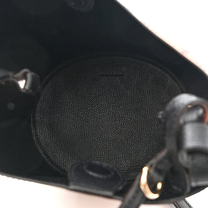 Burberry Haymarket Check Colours Small Lorne Bucket Crossbody Black 5 of 9