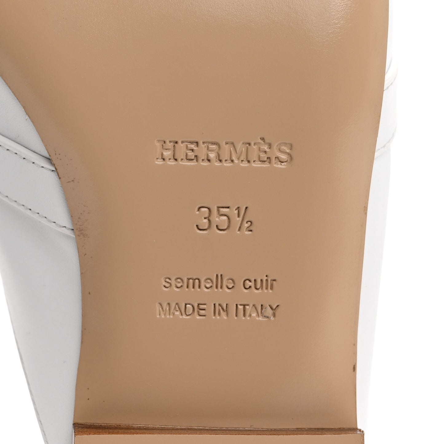 Calfskin Oz Mules 35.5 White