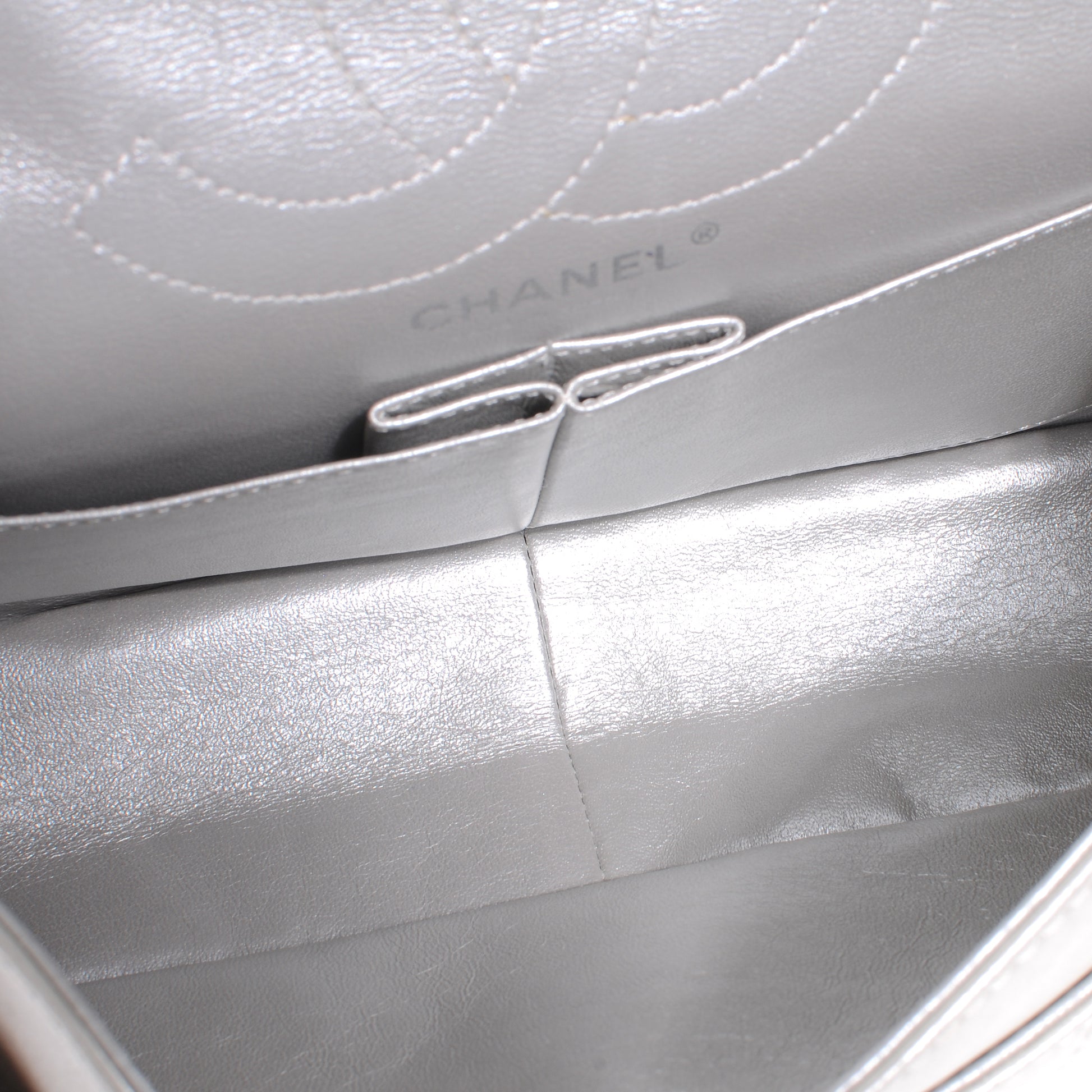 Chanel Lambskin 2.55 Reissue 226 Flap Silver 8 of 9