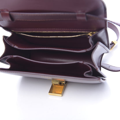 Celine Box Calfskin Small Classic Box Flap Bag Burgundy 5 of 10