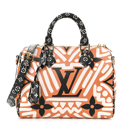 Louis Vuitton Monogram Giant Crafty Speedy Bandouliere 25 Creme Caramel 1 of 7