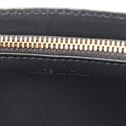 Christian Dior Metallic Patent Micro-Cannage Diorama Wallet on Chain Pouch Orange 7 of 11