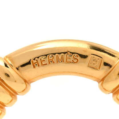 Hermes Permabrass Bouee Scarf Ring Gold 3 of 5