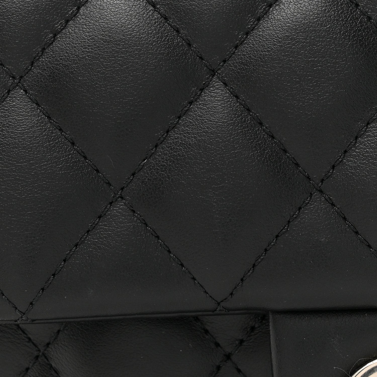 Chanel Calfskin Quilted CC Uniform Flap Belt Bag Black 8 of 10