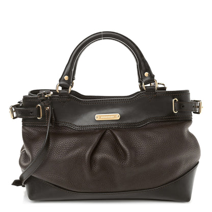 Burberry Bridle Calfskin Hepburn Satchel Brown 1 of 12