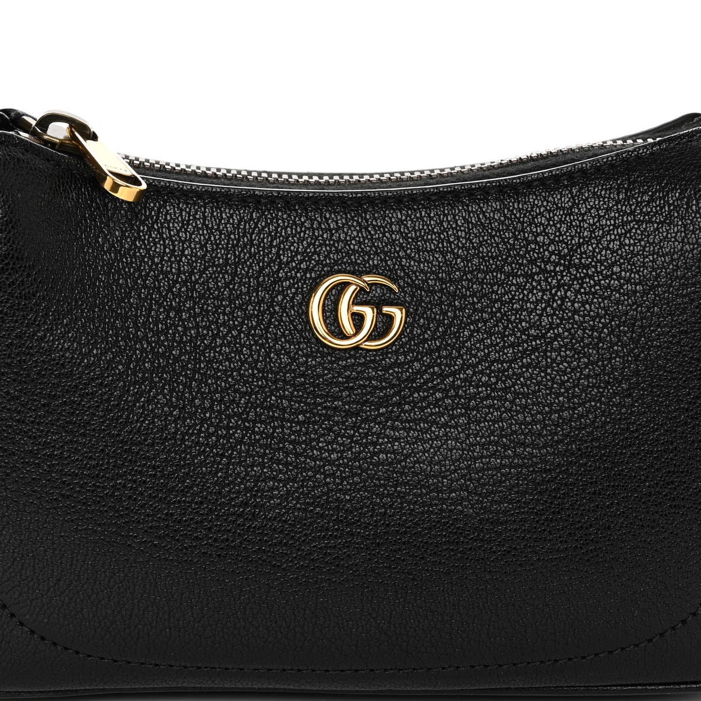 Goatskin Mini Aphrodite Shoulder Bag Black